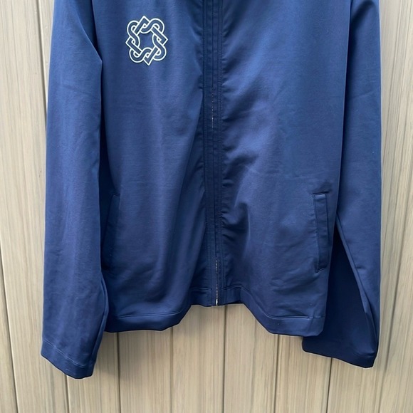 Lack of Guidance Navy Blue Track Jacket Logo Full Zip Men's Size L - Picture 4 of 11